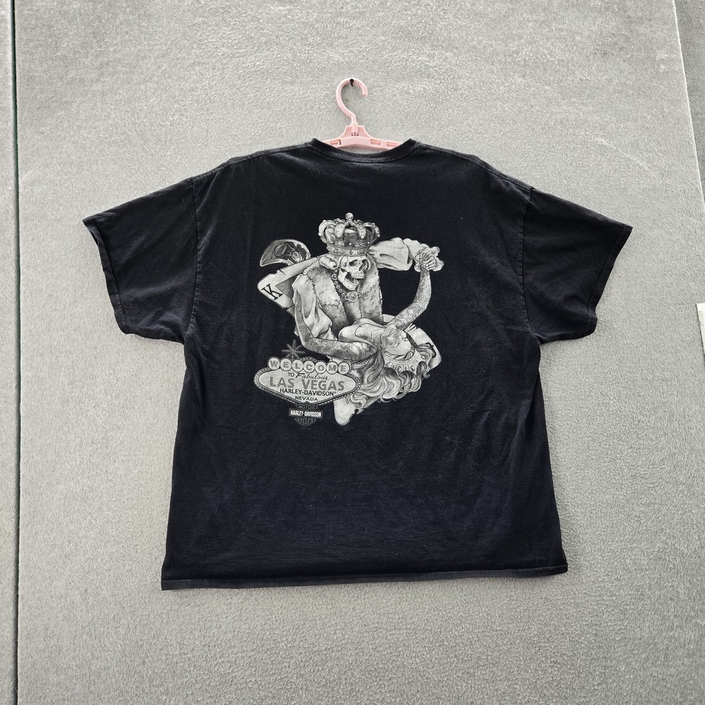 Harley-Davidson Men Shirt 2XL Black Las Vegas Graphic Royal Dance Tee
